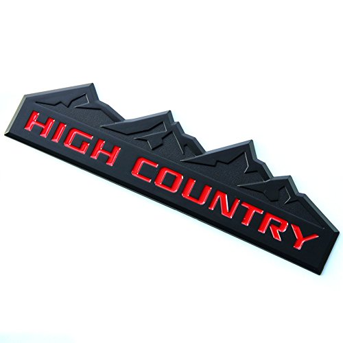 Yoaoo X Genuine Black High Country Emblem Badges Door Tailgate D