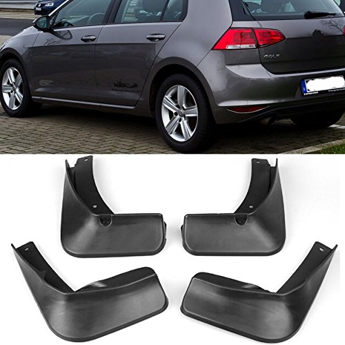 Black Mud Flaps Splash Guards Fender Front Rear Fit Vw Golf Mk7