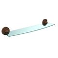 Allied Brass Pr-33 18-abz 18 Glass Shelf Satin Nickel 