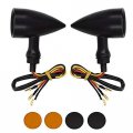 1 Pair Motorcycle Red Brake Stop Running Turn Signal Tail Lights 12v Replacement For Honda Suzuki Yamaha Ducati Kawasaki Bobber 