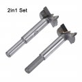 Uxcell Forstner Wood Boring Drill Bits 27mm 28mm Dia Hole Saw Carbide Alloy Steel Tip Round Shank Cutting For Hinge Plywood