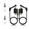 Ignition Coil And Spark Plug 2 Piece Set For Yamaha V Star 650 Xvs650 1998 To 2016 Part Number 4vr-82320-00-00 