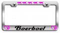 Boerboel Dogs Pets Chrome Metal License Plate Frame Tag Holder A92 