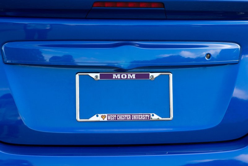 Desert Cactus West Chester University Metal License Plate Frame For Front Or Back Of Car Officially Licensed Mom