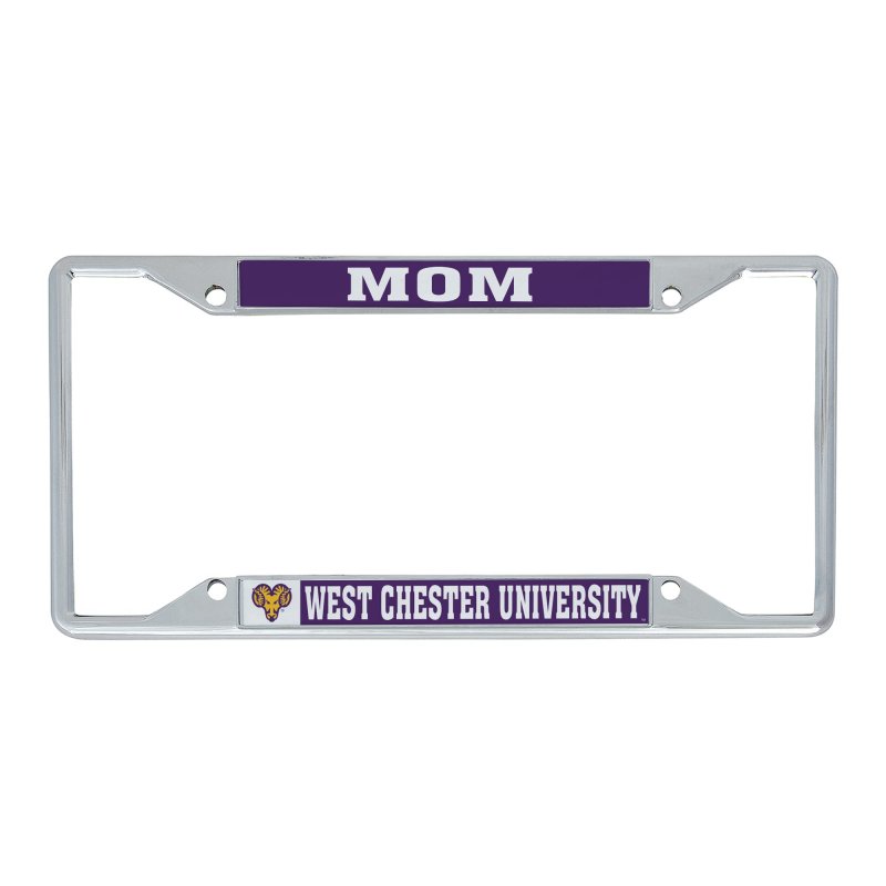 Desert Cactus West Chester University Metal License Plate Frame For Front Or Back Of Car Officially Licensed Mom
