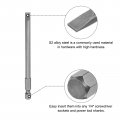 Uxcell 4 Pcs Slotted Screwdriver Bits 6mm Length 1 Hex Shank Magnetic Flat Head Drive Bit Holder For Power Drill Impact Driver
