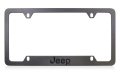 Jeep License Plate Frame Blacked Out Metal Engraved 