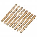 Uxcell 1 4-20x2-3 4 Hanger Bolts 12pcs Double Ended Screws Wood Dowel For Furniture