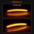 Adiil Amber Full Led Front Fender Side Marker Lights Assembly Clear Lens Compatible With 2002-2008 Mini Cooper R50 R52 R53