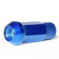 Circuit Performance Forged Steel Extended Hex Lug Nut For Aftermarket Wheels 12x1 25 Blue 20 Piece Set Tool