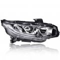 Headlights Assembly For 2016 2017 2018 2019 2020 2021 Honda Civic Right Bumper Headlamp Clear Lens Chrome Housing Reflector 