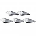 5 Piece 17 Led Torpedo Cab Marker Roof Running Top Lights Clear Lens Amber Light Waterproof Clearance Side Trailer 15 25 In 