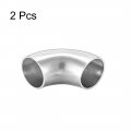 Uxcell Stainless Steel 304 Pipe Long Radius 90 Degree Elbow Butt-weld 1-inch Od 1 5mm Thick Size 2pcs