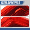 Gm2801259 Rear Led Drl Tail Lights Brake Lamps With Reverse Compatible Cadillac Xts 2013-2017 Passenger Right Side Red Lens