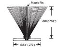 Window Pile Finned Gray 270 Backing Width 260 Height 100 Ft 