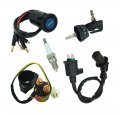 Ignition Key Switch Ignition Coil For Honda Trx300 Fourtrax 300 Trx300fw 1990-2000 Atv With Starter Solenoid Relay Spark Plug 
