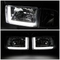 Auto Dynasty 4pcs Led Drl Headlights Assembly And Signal Lamps For Dodge Ram 1500 2500 3500 Non-sport Model 94-02 Driver