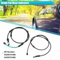 X Autohaux 2pcs Front 34356791958 Rear 34356791962 Car Brake Pad Electronic Wear Sensor For Bmw 535i 528i 550i Xdrive 535d