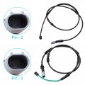 X Autohaux 2pcs Front 34356791958 Rear 34356791962 Car Brake Pad Electronic Wear Sensor For Bmw 535i 528i 550i Xdrive 535d