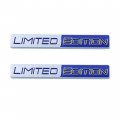 Limited Edition Emblem 3d Nameplate Logo Right Left Tailgate Fender Badge Compatible With Universal Car Truck 2x Blue