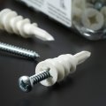 Qualihome Small Mini N 6 Plastic Self-drilling Drywall Anchors With Screws Kit 50 Pack