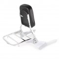Newsmarts Backrest Sissy Bar With Luggage Rack Motorcycle Passenger Rear Seat Rest For Yamaha Dragstar 400 650 Classic