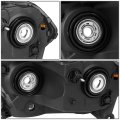 Auto Dynasty Headlight Assembly For 2011-2013 Dodge Durango Factory Style Headlamp Replacement Driver Left Side Black Housing