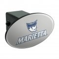 Marietta College Secondary Logo Oval Tow Hitch Cover Trailer Plug Insert 2