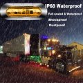 Uwdesy 10pcs Amber 4 Led Side Marker Lights Front Rear Interior Clearance Tail Light Warning Turn Indicators Underglow Wheel