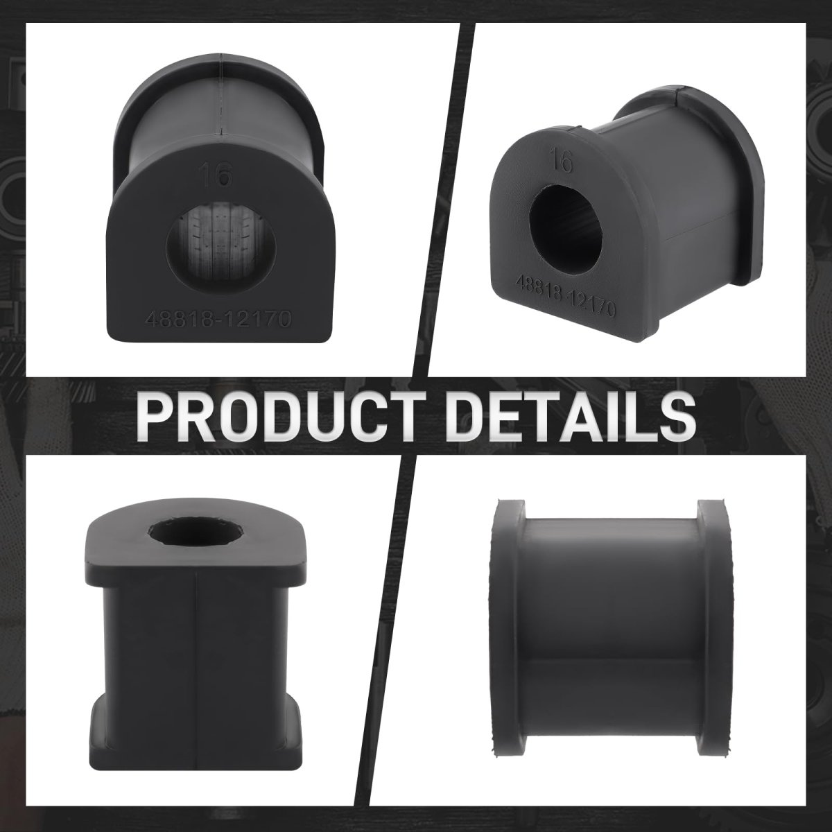 Rear Stabilizer Sway Bar Bushings For Lexus Es350 2007 2012 Toyota Avalon 2006 Camry 1988 1991 2011 Part 4881820110 4881806190