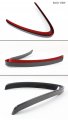 Fits For 2017-2018 Alfa Romeo Giulia Quadrifoglio Carbon Fiber Front V Shape Grill Cover Outline Trim
