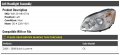 Left Driver Side Headlight Assembly Compatible With 2006-2008 Buick Lucerne Cx