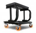 Wen 73011t 250 Lb Capacity Rolling Mechanic Seat With Onboard Storage 