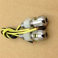 Httmt Semt-motorcycle Chromed Universal Led License Tag Plate Bolt Lights B074mk44bz