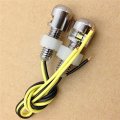 Httmt Semt-motorcycle Chromed Universal Led License Tag Plate Bolt Lights B074mk44bz