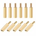 Uxcell M2 5x15mm 6mm Male-female Brass Hex Pcb Motherboard Spacer Standoff For Fpv Drone Quadcopter Computer Circuit Board