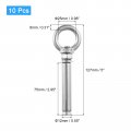 Uxcell Ring Lifting Expansion Eyebolt 10pcs M10x100mm 304 Stainless Steel Screw With Eye For Concrete Brick Wall