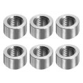 6 Pcs Oxygen Sensor Bung M16 Od 1 5mm Pitch 0 63 Length Aluminum Female Weld Stepped Style Thread Adapter Pipe Fitting Tube 