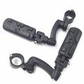 360 Degrees Adjustable Highway Peg Mounting Kit Eagle Hawk Style Footrest For 1 5 In Engine Guard Frame Tube V-star Roadstar