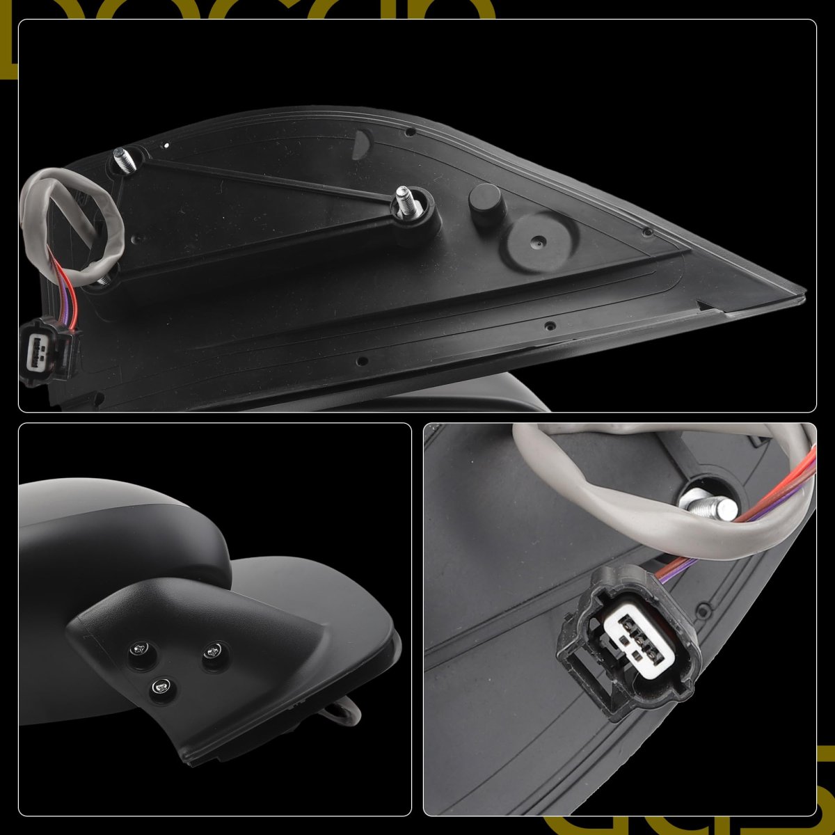 Right Passenger Side Door Mirror For Nissan Frontier 2005 2021 And Pathfinder 2012 Manual Folding Black Power Glass Ni1321153