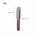 Uxcell Metric Hand Tap M8 Thread 1 Pitch 3 Straight Flutes H2 Alloy Tool Steel Bottom Er Screw Tap Set Tapping Tools For