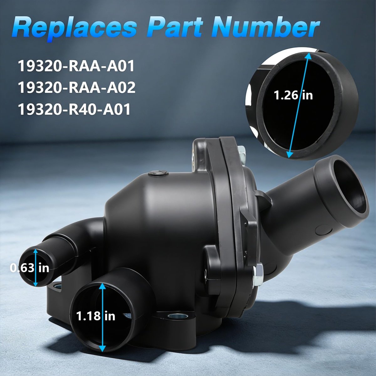 Engine Coolant Thermostat With Housing For Honda Civic 2 0l006011 2 4l 2012 2015 Cr V 2 2007 2014 Replace 19320 Raa A02 R40 A01