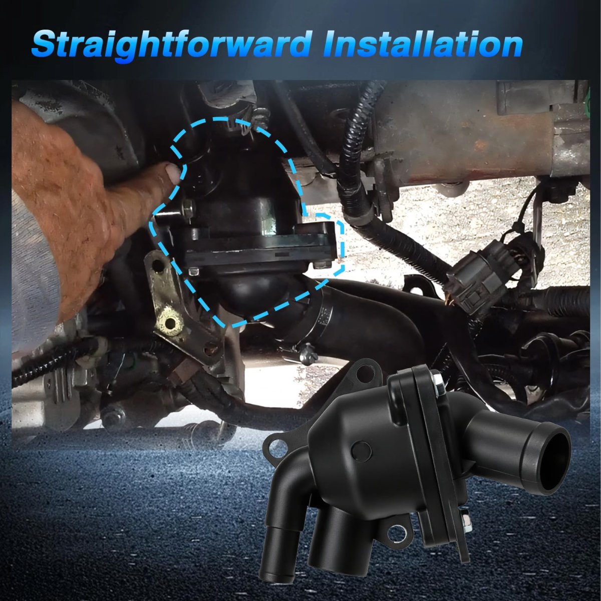 Engine Coolant Thermostat With Housing For Honda Civic 2 0l006011 2 4l 2012 2015 Cr V 2 2007 2014 Replace 19320 Raa A02 R40 A01