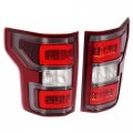 Kuafu Pair Led Tail Light Compatible With 2018-2020 Ford F-150 Pickup Xl Xlt Rear Brake Lamp Assembly Driver Passenger Side