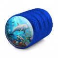 Coral Reef Dolphin And Sea Turtle Valve Stem Caps For Tire Rim Wheel Aluminum Blue