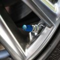 Coral Reef Dolphin And Sea Turtle Valve Stem Caps For Tire Rim Wheel Aluminum Blue