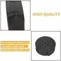 2 X 50 Exhaust Heat Wrap Roll Fiberglass For Motorcycle Manifold Header Pipe Tape Black Will Lose Color