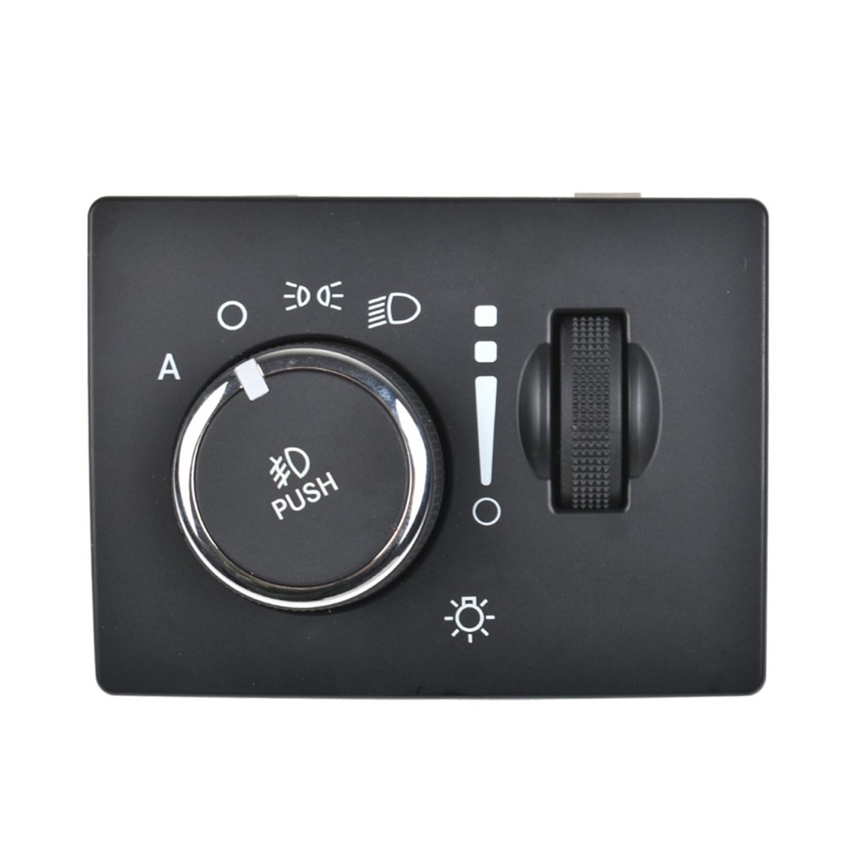 Automobile Master Power Headlamp Control Switch With Fog Lamp For 2010 2011 300 And 2014 Challenger 68189148aa Black Plastic
