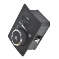 Automobile Master Power Headlamp Control Switch With Fog Lamp For 2010 2011 300 And 2014 Challenger 68189148aa Black Plastic
