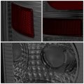 99-07 Ford Super Duty Red 3d Led C-bar Tail Lights 3rd Third Brake Lamp Smoked 